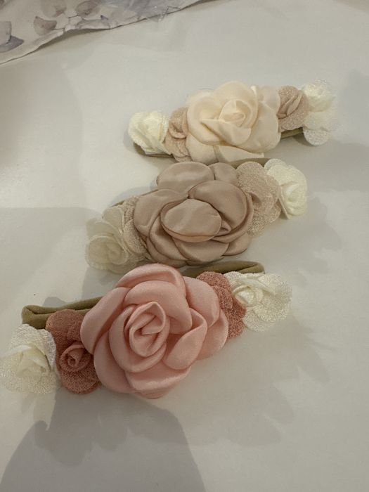 Opaska do chrztu lub na roczek dla niemowlaka