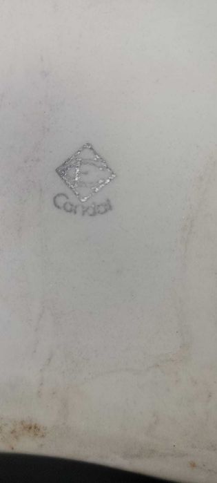 Antiga Travessa de Lanche / Prato de Chá com Encaixe