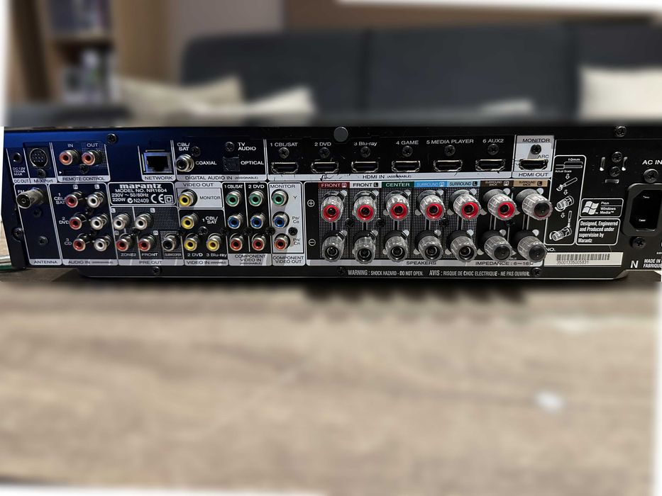 Marantz NR1604 z Obsługą Sieci LAN Ethernet Lifestyleowy Amplituner AV