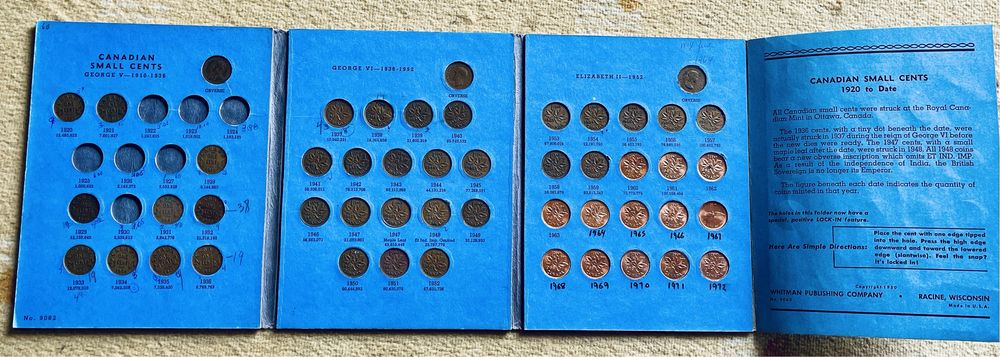 Альбоми для монет США і Канади, з монетами та без