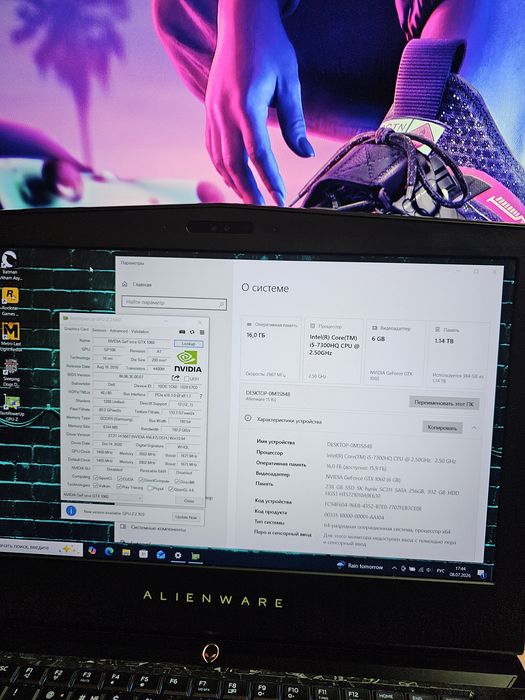 Ігровий ноутбук Alienware 15 R3 / GTX 1060 /