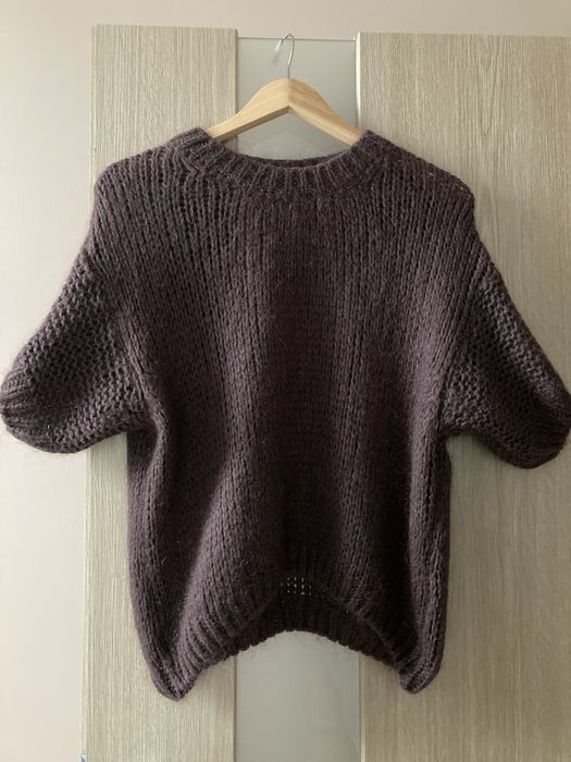 Czekoladowy sweter baby moher roz. S