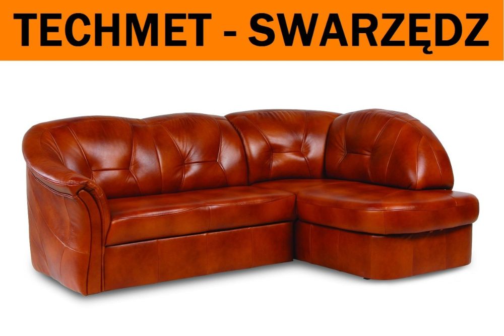 Narożnik CLASSIC 100% skóra naturalna Premium TECHMET- SWARZĘDZ