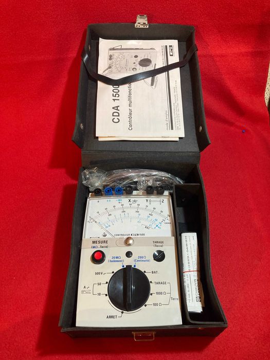 Medidor resistência de terra analógico Chauvin Arnoux