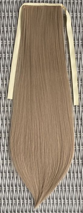 Premium Ultra włosy doczepiane, beżowy blond, kucyk, treska 206.