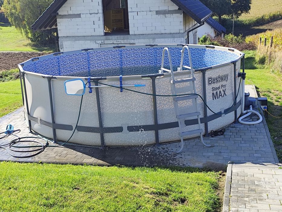 Basen stelażowy średnica 4.88m głebokość 1.22m Bestway Steel Pro MAX
