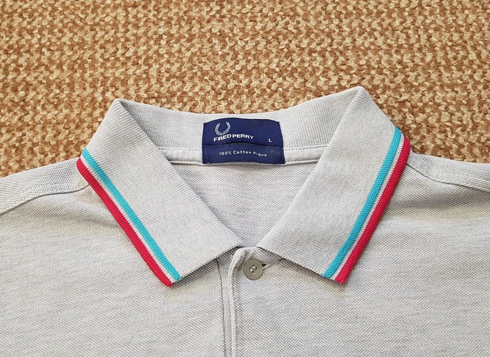 поло FRED PERRY футболка оригінал L сіре