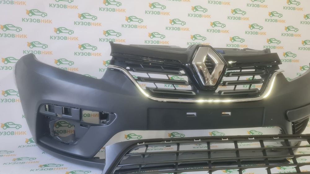 Передній бампер Logan II 2017-2022 бампер Логан 2 передний рестайлинг