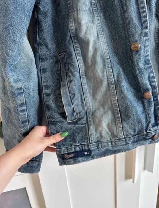 Kurtka jeansowa z barankiem