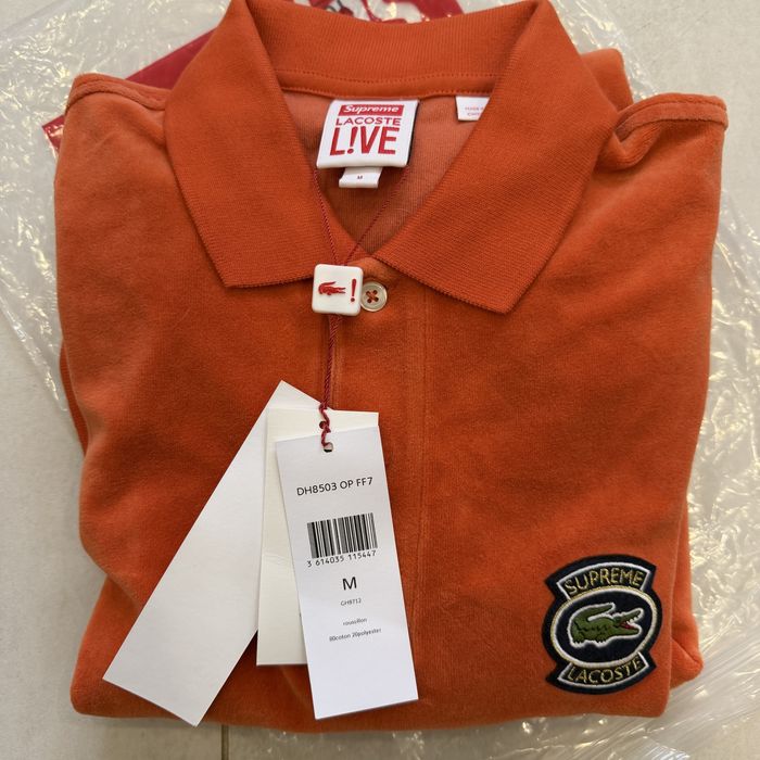 Оригінальна поло Lacoste x Supreme розмір М