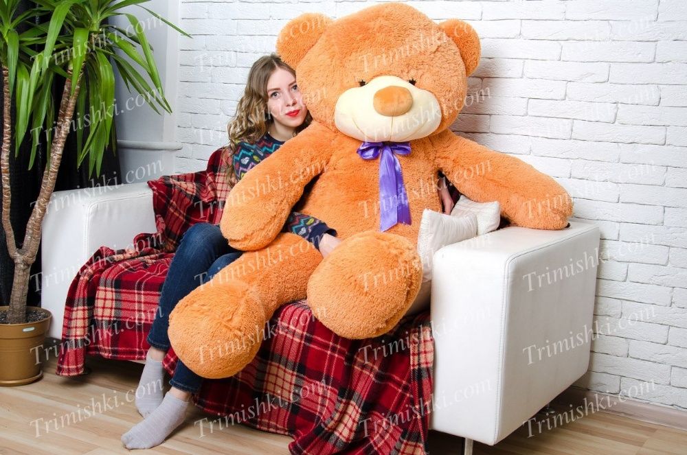 Плюшевий ведмедик 180см. Рафаель 180см. М'який плюшевий ведмедик.