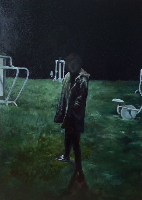 Obraz olejny nokturn