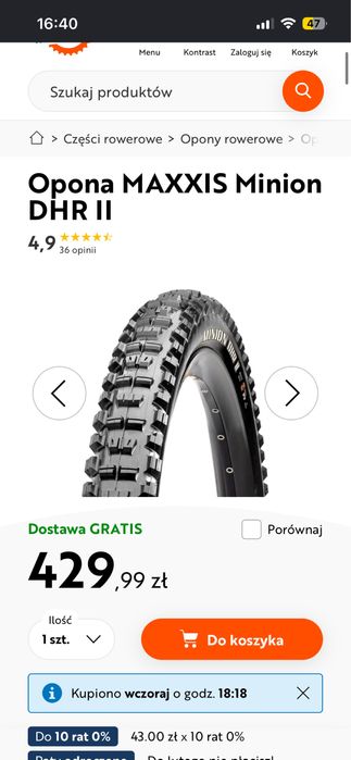 Sprzedam opony maxxis dhr 2