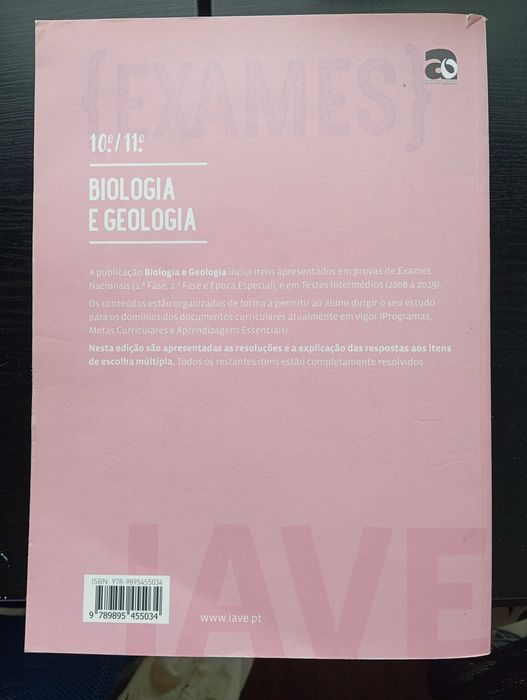 IAVE Livro Exames Biologia e Geologia, Edição 2019/2020
