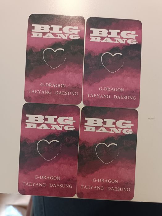 Photocards G-Dragon de Bigbang (fanmade)