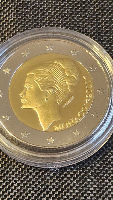Moeda Comemorativa 2€ Grace Kelly 2007 - Cópia (Réplica Identificada)