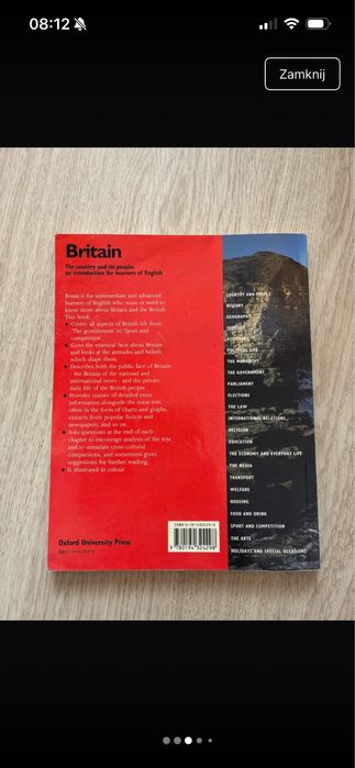 Książka „Britain” by James O’Driscoll, Oxford University Press