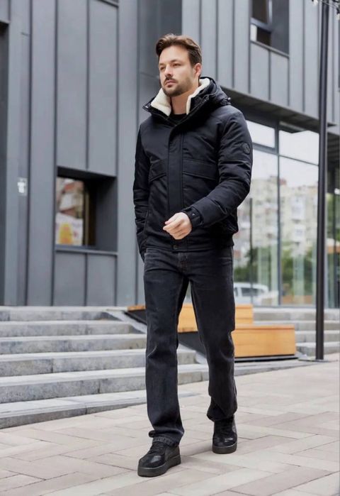 Бомбер зимний Black Vinyl