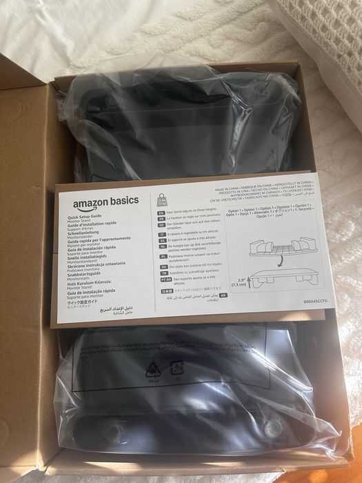 Suporte de mesa ajustavel Amazon basic