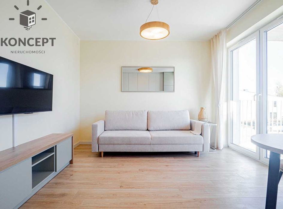 Nowoczesne studio przy Lotnisku | Balkon | Parking