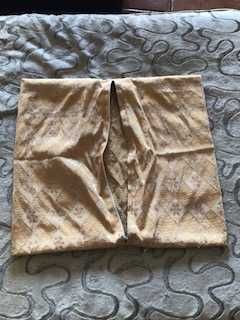 fronha para almofada tecido amarelo