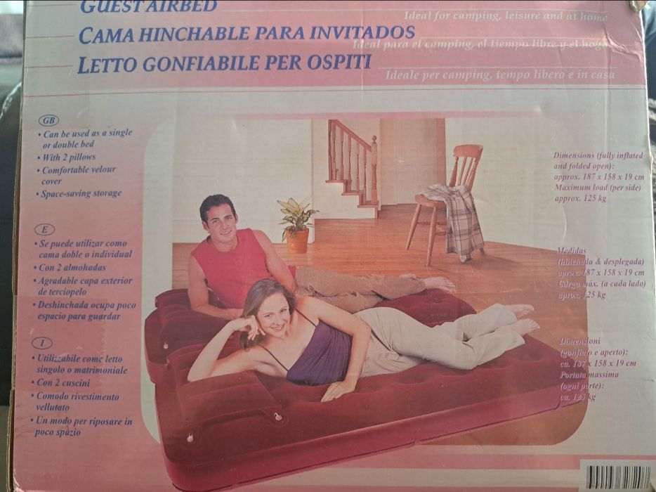 Cama insuflável casal/solteiro