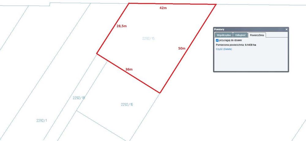 Działka budowlana 1430 m² ul.Sikorskiego - Widok 4