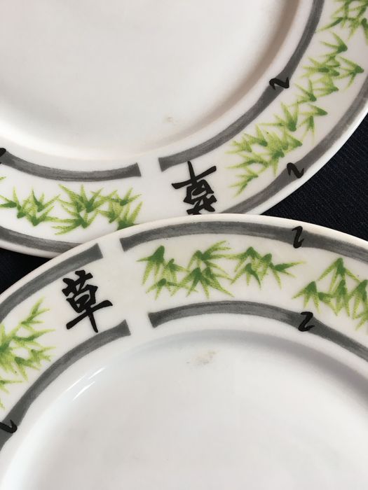 Talerze deserowe, sushi,  porcelana