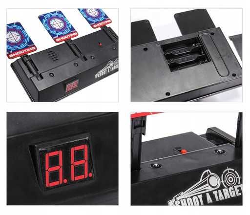 Tarcza strzelecka do Nerf z dźwiękiem i światłem