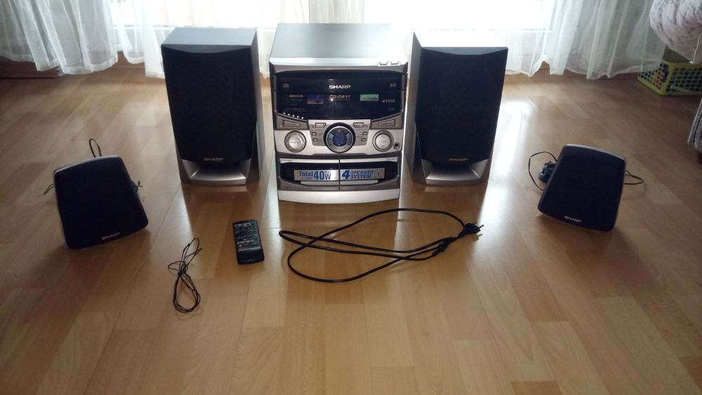 Wieża Sharp, Sony, Technics, Aiwa, Panasonic, JVC MX, Unitra, Diora