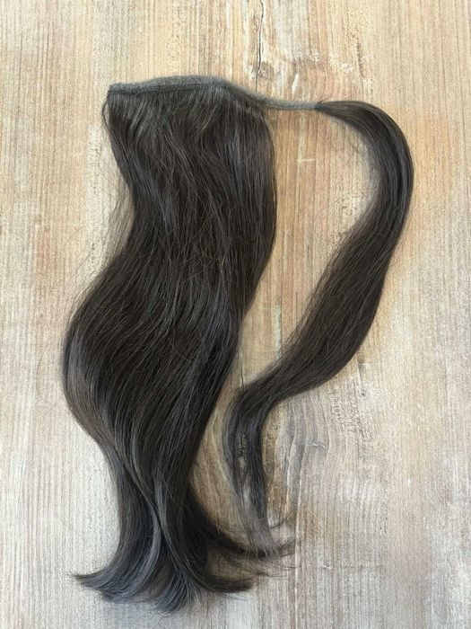 Kucyk naturalny Cameron Hair 40 cm naturalny brąz