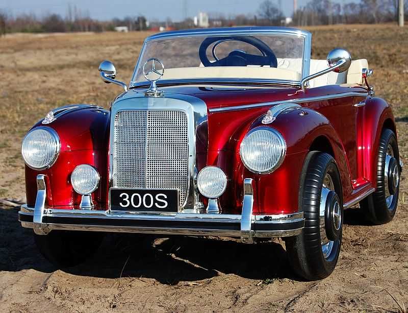 BAWIBUS.PL Auto samochód na akumulator Mercedes Benz 300S retro pojazd