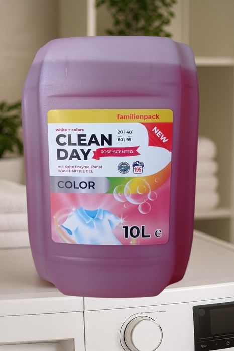 Ополіскувач для білизни 5л, гель для прання, засіб для миття посуду 5л