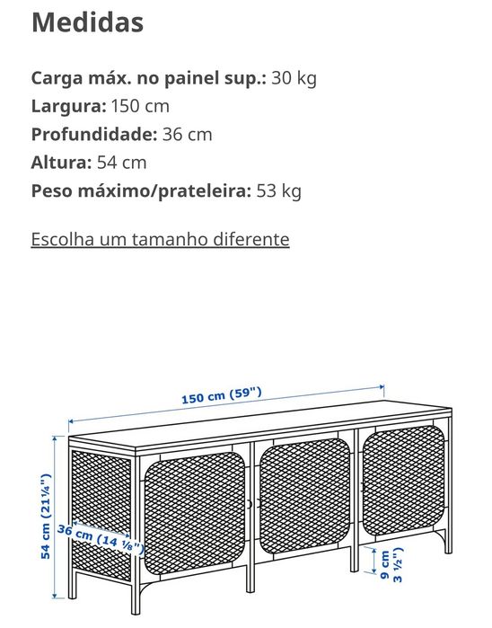 Vendo móvel de TV fjalbo