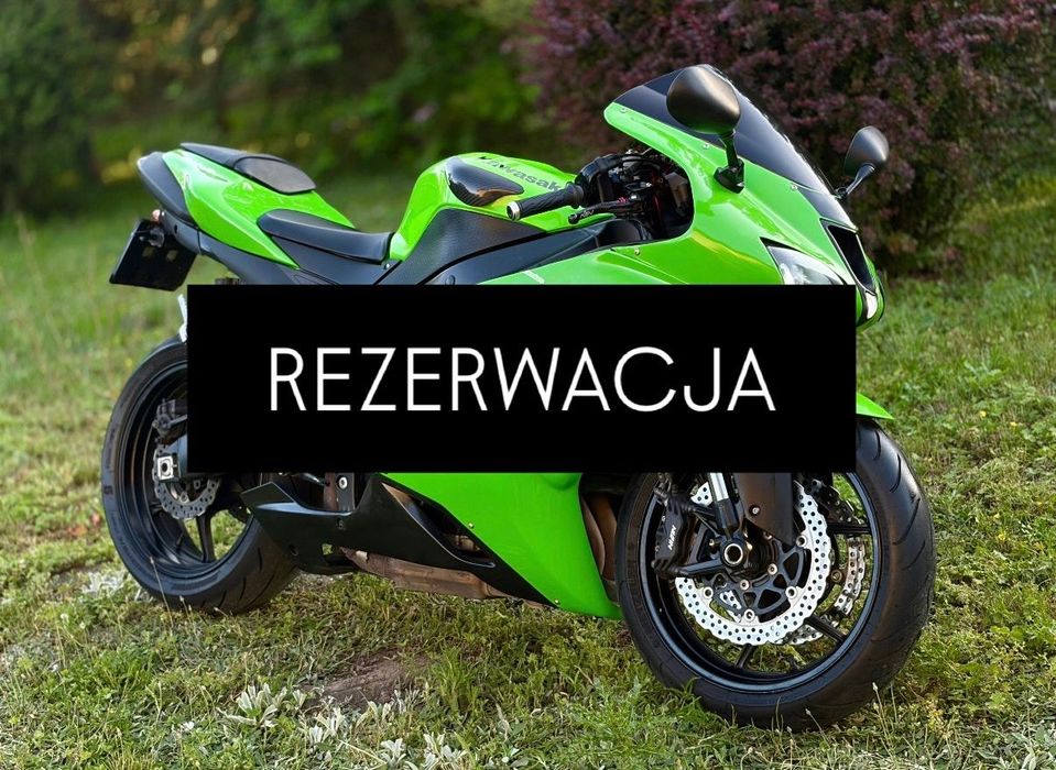 Kawasaki Ninja ZX6R ZX-6R 600 Akrapovic, przebieg 27tys REZERWACJA