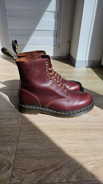 Buty Dr. Martens 1460 Pascal bordowe, brązowe, bardzo mało używane rozm.  42-43