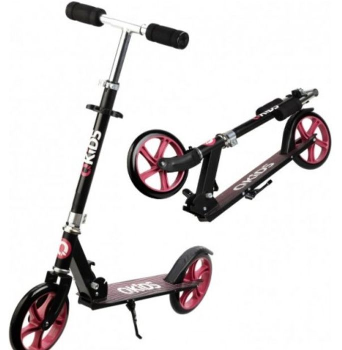 Самокат QKIDS WEISS колір -black/pink