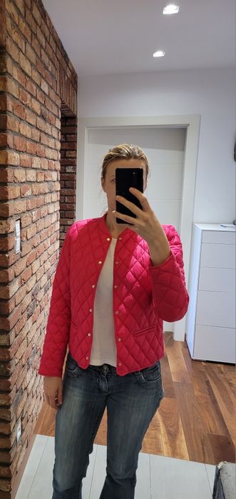 Pikowana kurtka Mohito, r. 36,  kolor malinowy