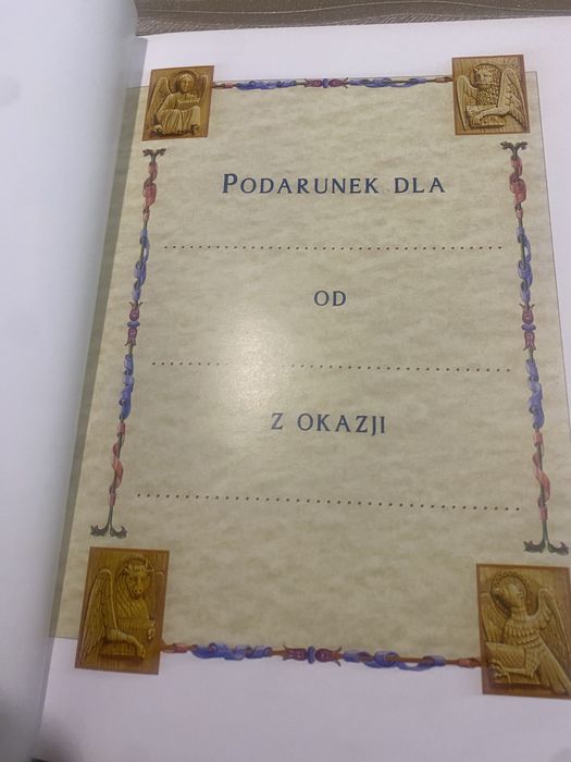 Biblia , Testanebt, album komunia  jak nowe