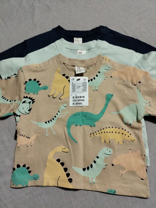 Hm 68 nowe 3 koszulki z krótkim rękawem