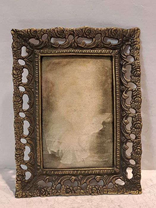 Подарочная бронзовая рамка, шёлкография - бронза.