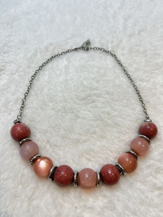 Naszyjnik sztuczny elegancki szykowny casual korale koraliki 40