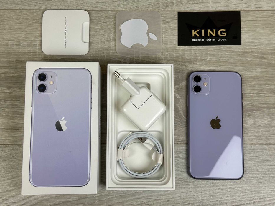 Apple iPhone 11 - 64GB - Purple Neverlock ІДЕАЛ Акумулятор 100% №570