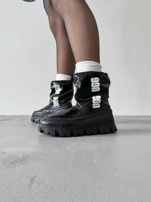 Уггі UGG Classic Brellah Mini Boot Black premium угги
