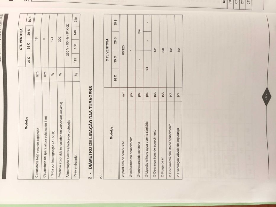Caldeira a gasóleo de aquecimento e água quente sanitária