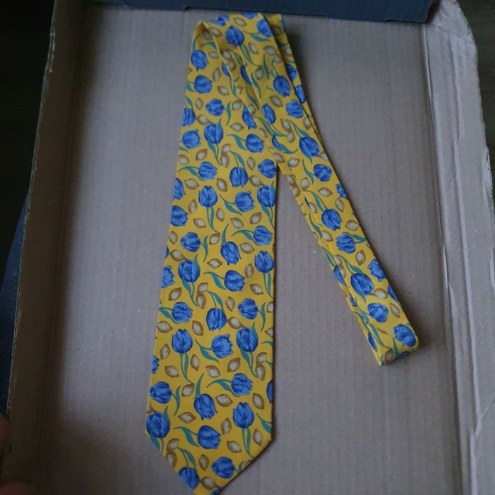 Krawat męski w kwiaty Comtesse Niemcy(k-5)OK