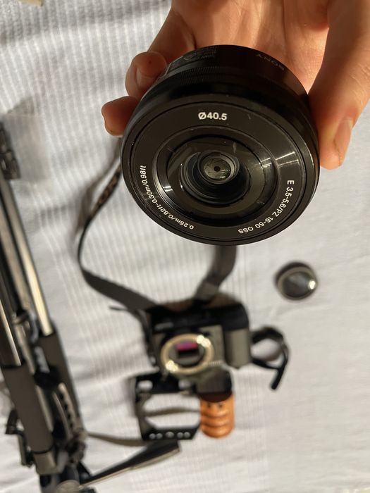 Sony ZV-E10+lente do kit+gaiola+tripé+filtro nd variavél