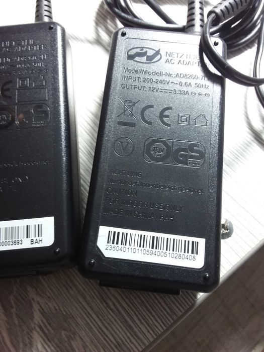 Блок питания живлення ноутбук,монитор 12 вольт 12v 3.3 ампер  5 ампер