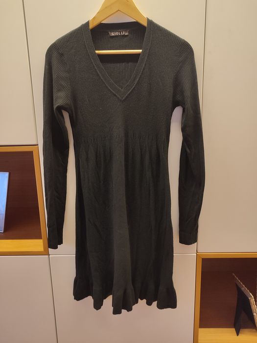 Vestido de malha preto Giolli, tam S/M