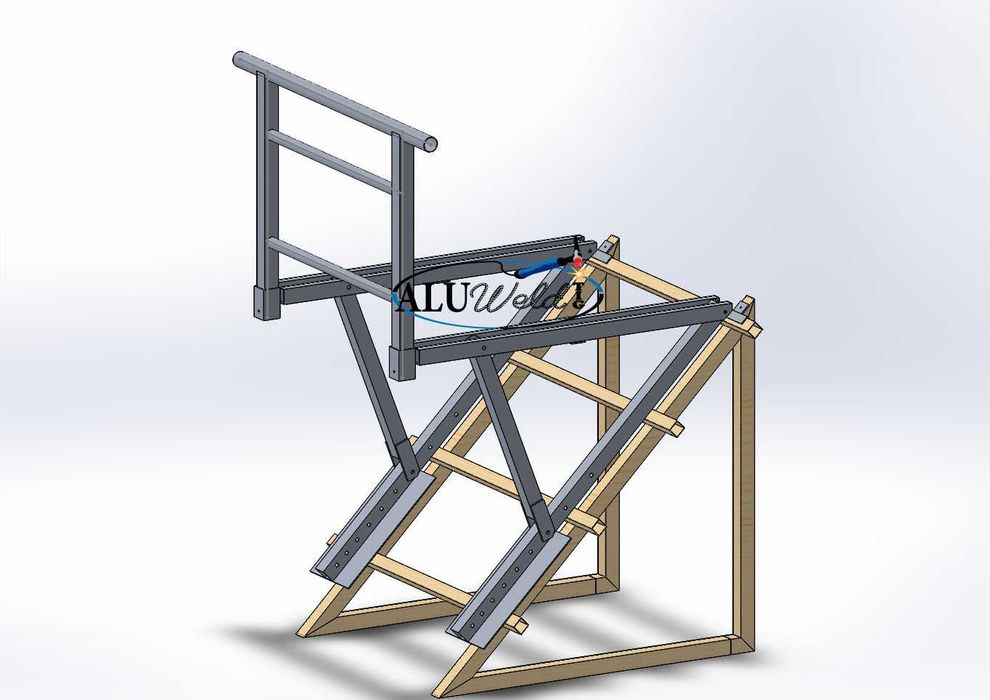 Stojak kominowy aluminiowy dachowe, dekarskie